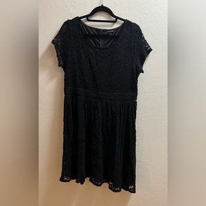 Torrid size 14 black lace dress